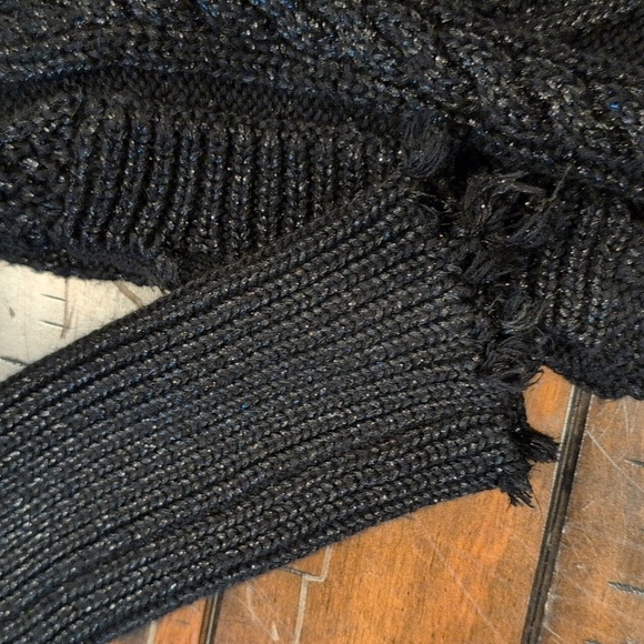 RtA Serge Metallic Cable Knit Cardigan Gretta Luxe - Picture 4 of 8